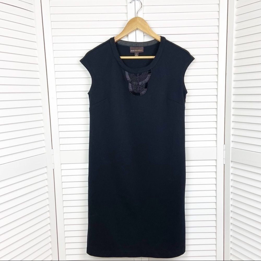 Dana Buchman Black Sleeveless Dress Size Small